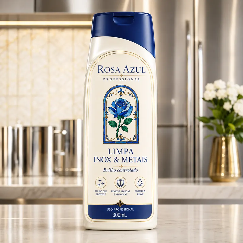 Rosa Azul Professional — Limpa Inox & Metais
