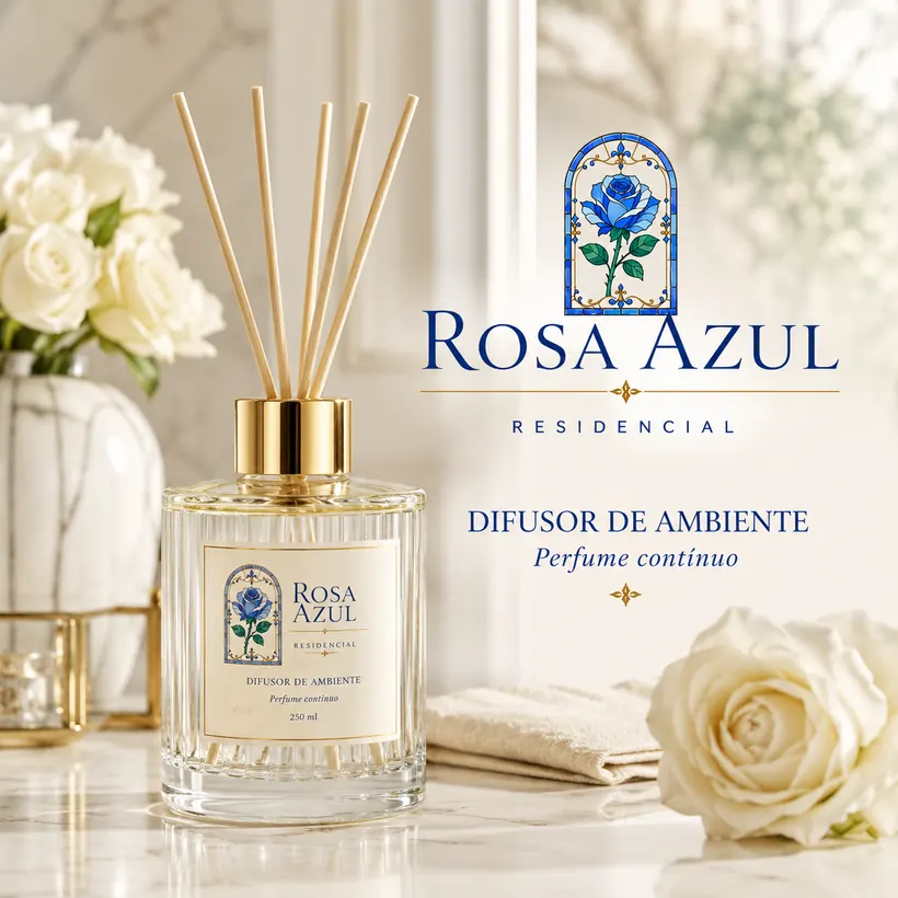 Rosa Azul Residencial — Difusor de Ambiente