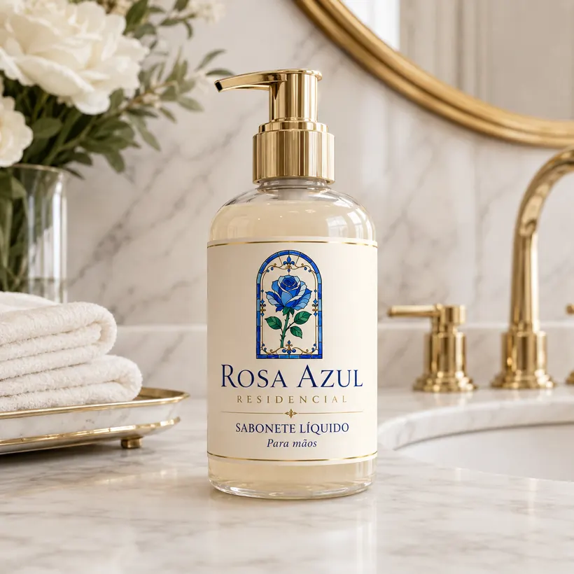 Rosa Azul Residencial — Sabonete Líquido para mãos
